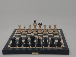 Jeu d'échecs - Touriste 32 cm - Emeraude