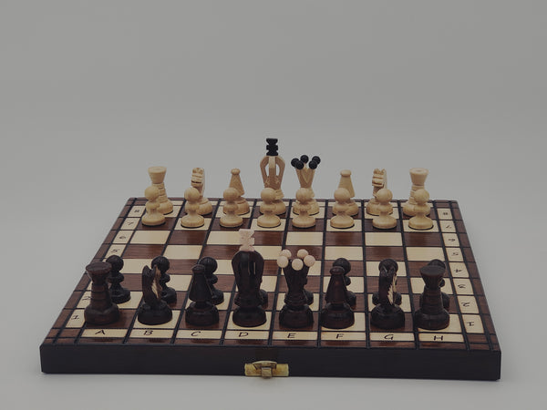 Chess game - 32 cm tourist - Brown